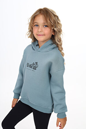 Toontoy Kız Çocuk Baskılı Sweatshirt