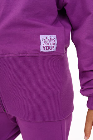 Toontoy Kız Çocuk Armalı Eşofman Takım