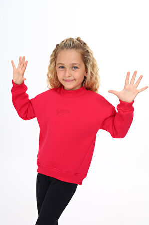 Toontoy Kız Çocuk Nakışlı Sweatshirt