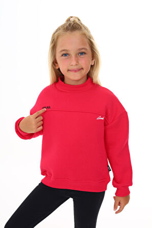 Toontoy Kız Çocuk Nakışlı Sweatshirt