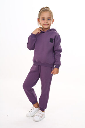 Toontoy Kız Çocuk Nakışlı Eşofman Takım