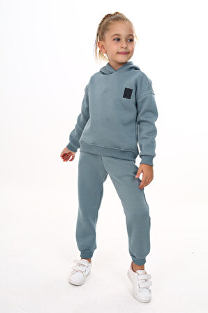 Toontoy Kız Çocuk Nakışlı Eşofman Takım