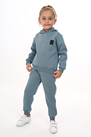 Toontoy Kız Çocuk Nakışlı Eşofman Takım