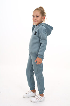 Toontoy Kız Çocuk Nakışlı Eşofman Takım