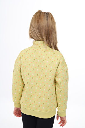 Toontoy Kız Çocuk Baskılı Hırka