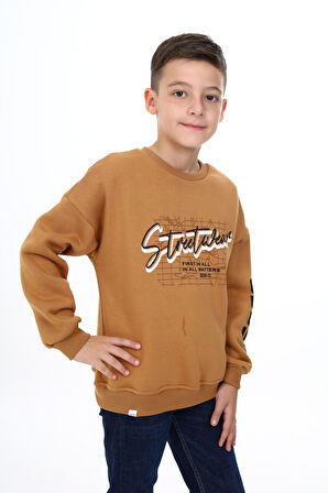 Toontoy Erkek Çocuk Baskılı Sweatshirt
