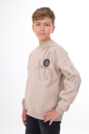 Toontoy Erkek Çocuk Baskılı Sweatshirt