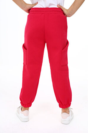 Toontoy Kız Çocuk İki Yanı Cepli Eşofman Alt