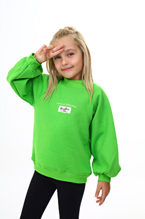 Toontoy Kız Çocuk Baskılı Sweatshirt
