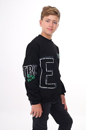 Toontoy Erkek Çocuk Baskılı Sweatshirt