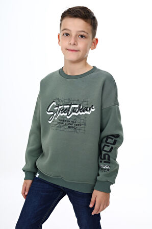 Toontoy Erkek Çocuk Baskılı Sweatshirt