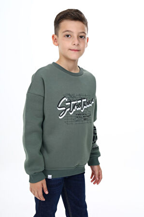 Toontoy Erkek Çocuk Baskılı Sweatshirt