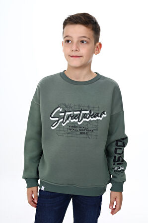 Toontoy Erkek Çocuk Baskılı Sweatshirt