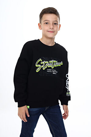 Toontoy Erkek Çocuk Baskılı Sweatshirt