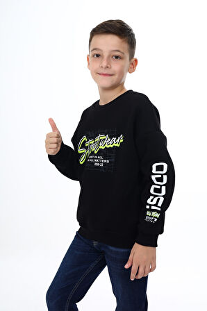Toontoy Erkek Çocuk Baskılı Sweatshirt