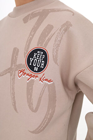 Toontoy Erkek Çocuk Baskılı Sweatshirt