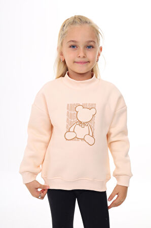Toontoy Kız Çocuk Baskılı Sweatshirt