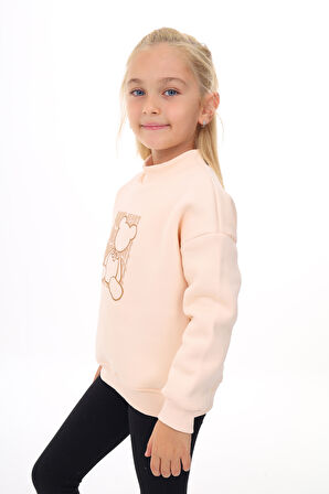 Toontoy Kız Çocuk Baskılı Sweatshirt