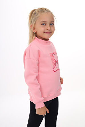 Toontoy Kız Çocuk Baskılı Sweatshirt