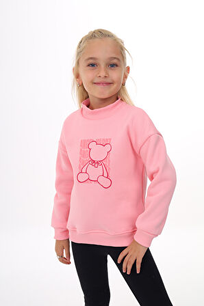 Toontoy Kız Çocuk Baskılı Sweatshirt