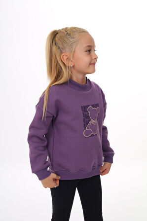 Toontoy Kız Çocuk Baskılı Sweatshirt