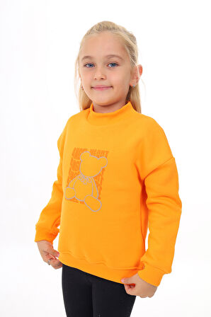 Toontoy Kız Çocuk Baskılı Sweatshirt