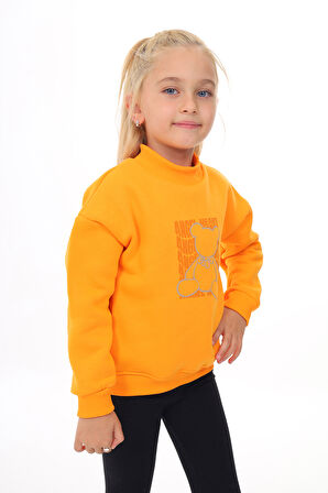 Toontoy Kız Çocuk Baskılı Sweatshirt