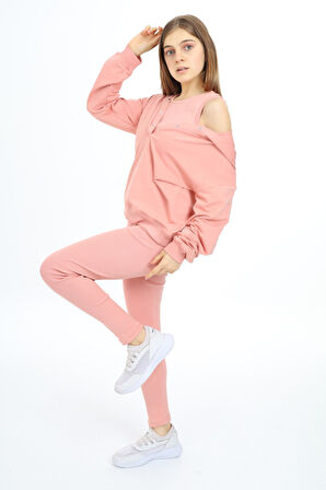 Toontoy Kız Çocuk Üçlü Taytlı Takım