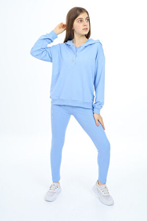 Toontoy Kız Çocuk Üçlü Taytlı Takım