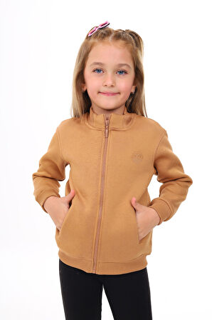 Toontoy Kız Çocuk Nakışlı Hırka