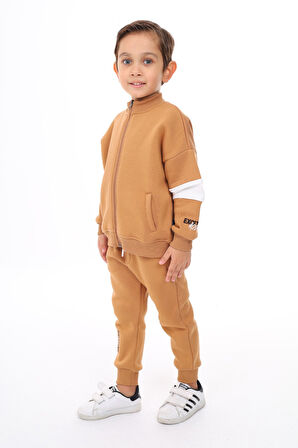 Toontoy Erkek Çocuk Nakışlı Eşofman Takım