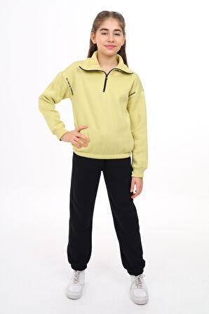 Toontoy Kız Çocuk Nakışlı Eşofman Takım