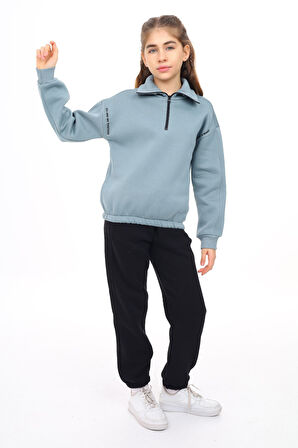 Toontoy Kız Çocuk Nakışlı Eşofman Takım