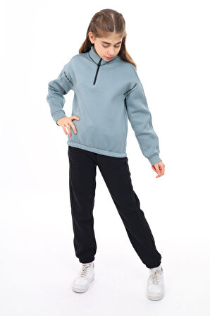 Toontoy Kız Çocuk Nakışlı Eşofman Takım