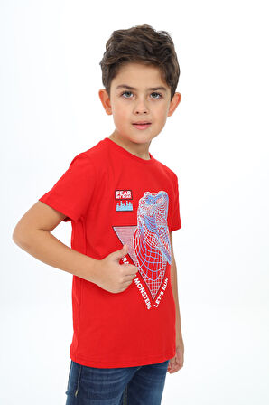 Toontoy Erkek Çocuk Baskılı Tişört