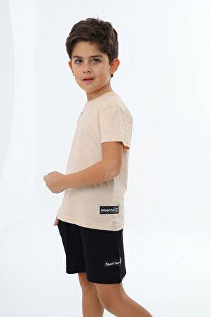 Toontoy Erkek Çocuk Baskılı Şortlu Takım