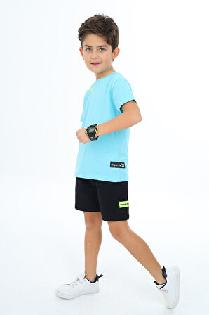 Toontoy Erkek Çocuk Baskılı Şortlu Takım