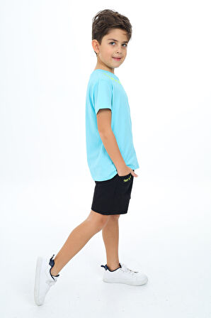 Toontoy Erkek Çocuk Baskılı Şortlu Takım