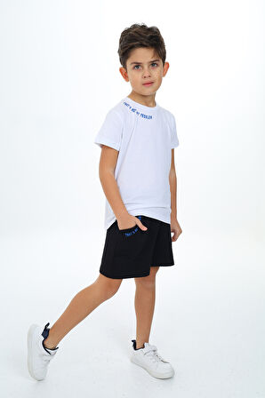 Toontoy Erkek Çocuk Baskılı Şortlu Takım