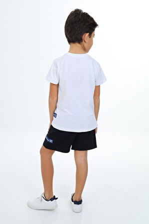 Toontoy Erkek Çocuk Baskılı Şortlu Takım