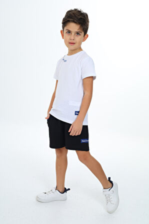 Toontoy Erkek Çocuk Baskılı Şortlu Takım