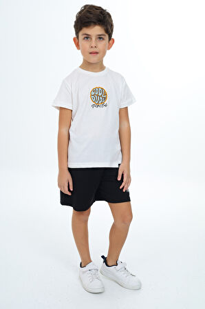 Toontoy Erkek Çocuk Baskılı Şortlu Takım