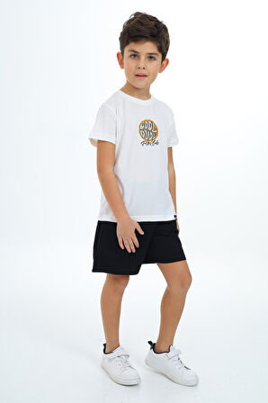 Toontoy Erkek Çocuk Baskılı Şortlu Takım