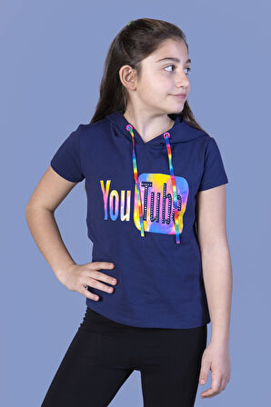 Toontoy Kız Çocuk YouTube Baskılı Tişört