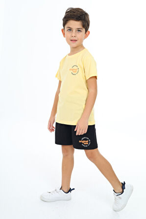 Toontoy Erkek Çocuk Baskılı Şortlu Takım