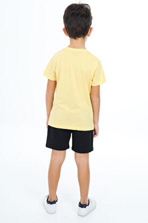 Toontoy Erkek Çocuk Baskılı Şortlu Takım