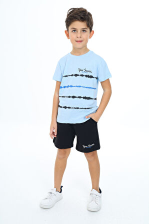 Toontoy Erkek Çocuk Baskılı Şortlu Takım