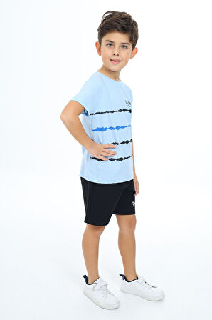 Toontoy Erkek Çocuk Baskılı Şortlu Takım