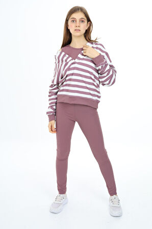 Toontoy Kız Çocuk Üçlü Taytlı Takım