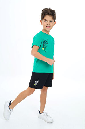 Toontoy Erkek Çocuk Baskılı Şortlu Takım